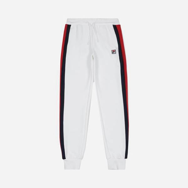 Fila Line Women's Jogger Pants - White,NZ 395-9152